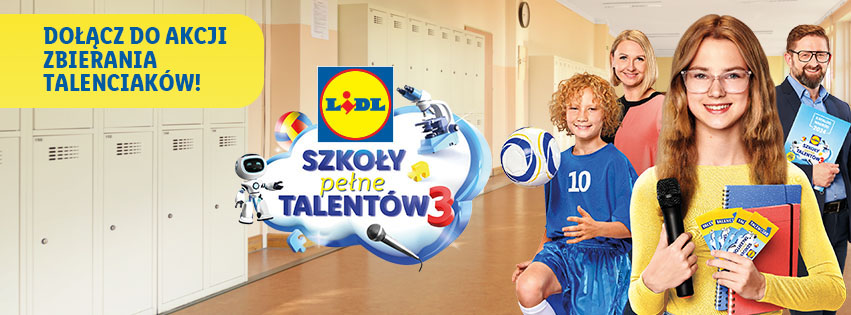 Szanowni Państwo! Przypominamy, że można wziąć udział w organizowanej przez sklep LIDL akcji „Szkoły Pełne Talentów”, w której, podczas robienia codziennych zakupów, mamy możliwość zbierania punktów (Talenciaków), a następnie przekazania ich szkole. Wystarczy zrobić zakupy w sklepach LIDL za minimum 50zł (w koszyku jeden owoc lub warzywo!), za co otrzymuje się specjalny kupon z kodem […]