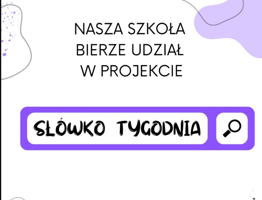 *SŁÓWKO TYGODNIA NA START!* Słowa potrzebne czy tylko modne? Mieć czy posiadać? Jak się zachować w różnych sytuacjach komunikacyjnych? Czy potrafię właściwie dobierać środki językowe? Na te i inne pytania mogą szukać odpowiedzi uczniowie naszej szkoły, bo  w tym roku szkolnym, podczas zajęć KOŁA POLONISTYCZNEGO dla klas 4-6 będziemy realizowali OGÓLNOPOLSKI PROJEKT EDUKACYJNY “Słówko tygodnia”. […]